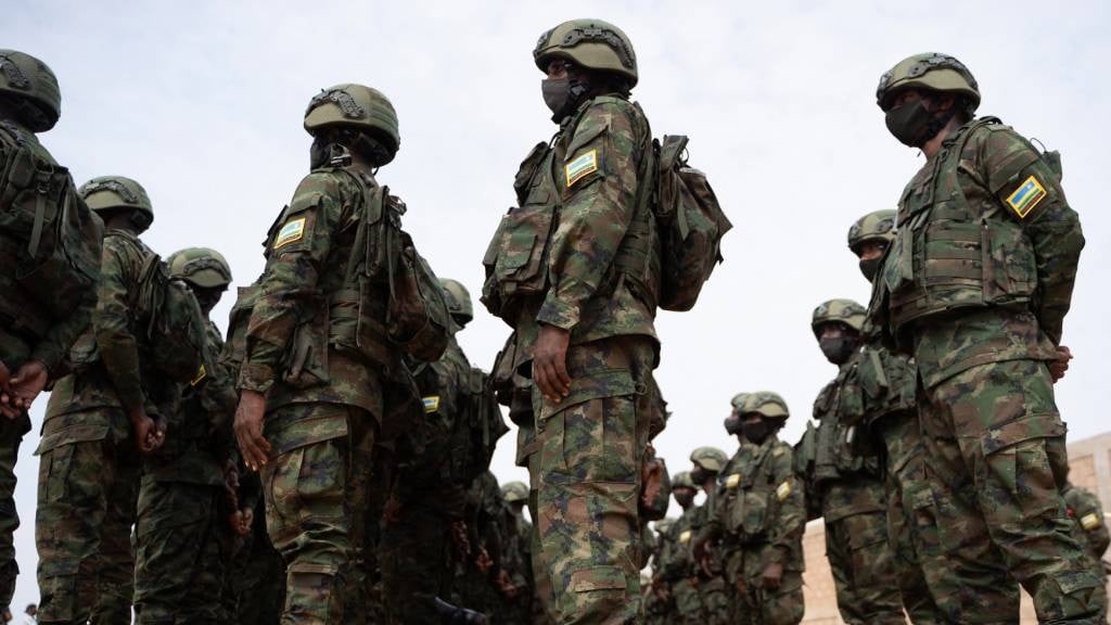 Rwandan soldiers from Rwanda Defence Forces (RDF) 