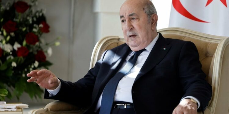 Algeria's President Abdelmadjid Tebboune. (Ludovic Marin/ AFP)