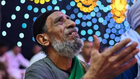  Mohamed Hossam/EPA An image of a man celebrating the Prophet Muhammad's birthday inn Giza, Egypt - Friday 13 September 2024.