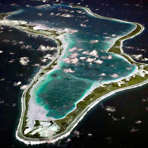 BBC Aerial view of Diego Garcia