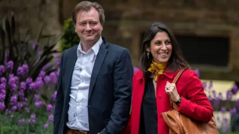 Getty Images Richard Ratcliffe (left) and Nazanin Zaghari-Ratcliffe (right) in 2022