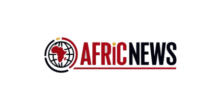 A logo with a globe and text